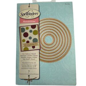 Spellbinders Nestabilities Standard Circles LG Dies Set Of 7 Nesting Templates